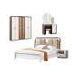 MDF PU American Style Solid Wood Bedroom Sets Furniture Cappellini