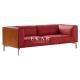 Italian Designer High-end Couch Red 3 Seater Sofa