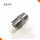 1/8 1/4 3/8 1/2 3/4 1 Double Male NPT Stainless Steel 316 Nipple connector Pipe Fittings For Water Oil And Gas
