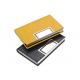 Luxury PU Leather Magnetic Name Card Holder Debossing Logo Metal Card Case Wallet