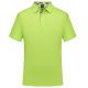 Plain Dyed Mens Polo Shirt Customized Fabric Green Breathable T Shirt