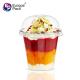 Party supplies disposable dessert tools clear PET cup with dome lid