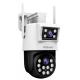 Home Security 2+2MP Dual Lens Outdoor Wireless Security WiFi CCTV PTZ IP Camera Video Dome PTZ Surveillance Camera