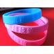 Low Relief Custom Silicone Rubber Wristbands Embossed Logo Lettering Raised