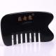 1 Year Shelf Life Natural Black Horn Comb Gua Sha Board Comb for Hair Loss Prevention