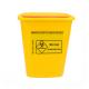 Plastic Yellow Medical Waste Bin Needles Disposable Sharps Container