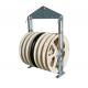 Middle Steel Six Nylon Seven Wheel Conductor Pulley For Stringing Equipment