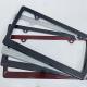 Slim Personalized Carbon Fiber License Plate Frame Twill Gloss