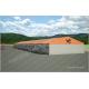 Customised Orange Warehouse Temporary Storage Shelters Huge Tent Rentals Eco