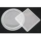 Optical Grade Round / Square High Borosilicate Glass Smooth Surface Tempered Step Glass For Light Cover