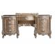 Luxury Gold Vanity Antique Hand Carved Wooden Dressing Table LS-A133D