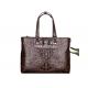 2019 new crocodile leather handbag horizontal business briefcase for man