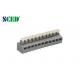 Screwless Stainless Steel Spring Terminal Block PCB 5.0mm Pitch
