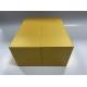 CMYK / Pantone Printing Folding Paper Boxes Yellow Rectangle Cardboard Box