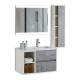 SONSILL Bathroom Vanity And Mirror Set Wall Mounted Type
