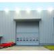 White 40mm Width Insulated Mental Industrial Sectional Doors Outside Application