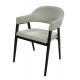 Polyester Fabric Upholstered Dining Chair Livingroom Chair Armrest Chair Leisure Chair