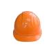 Orange Construction Safety Helmets Excellent Impact Resistance Performance