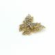 Fashion Gold Butterfly Brooch , Diamond Butterfly Pin 5cm×5.5cm Size