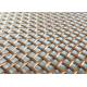 Stainless Steel Glass Laminated Wire Mesh Half Round Wire Copper Color For Tempered Glass