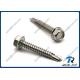 1/4-14 x 1 DIN 7504K 410 Stainless Steel Hex Washer Head Self-drilling Screw