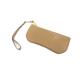 Brown PU Leather Glasses Pouch Case Sunglasses Zipper Soft Eyeglass Pouch