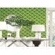 Elegant Green 3D PVC Wallpaper European Style For Study Room , 0.53m Width