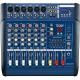 6 Channel Professional Audio Mixer for stage XR600F-MP3 , DJ Power Mixer