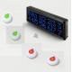 wireless table service calling system with big voice reporting display screen and waterproof 1 key button
