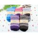 Elegant colorful christmas design OEM high quality promotional wool dress socks for women
