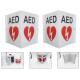 3D Automated External Defibrillator Sign Durable Heart Sign AED Anti Fading