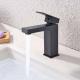 Black Brushed Stainless Steel Cold Sink Vanity Faucet Dirt Corrosion Resistance