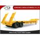 Double axles low bed truck semi-trailer low flatbed trailer spring suspension