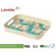 Cheap Non-fragile Durable Eco-friendly Fresh Ocean Sea shell Bamboo fiber Tray 2-PC Set FDA LFGB Pass Melamine Tray Set