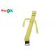 Dancing Air Man Yellow Checked Fabric Inflatable Air Dancer Balloon For Stage Decoration