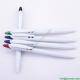 plastic ball pen,corn style click white ball pen,white plastic ballpen