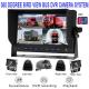 Truck Surveillance CCTV Cameras Monitor with  DVR Recording and 4channels input