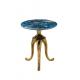 Stylish Tea Table with Metal Base The Perfect Blend of Form and Function