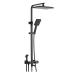 Chrome Finished Multifunctional Rain Shower Head Spray Set for Hot and Cold Water