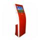 Custom Banking Queue Outdoor Touch Screen Kiosk With A4 Thermal Printer