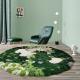 Pure Handmade Wool Green Moss Carpet 1000*830mm Modern Living Room Rugs