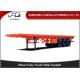 20ft 40ft container flat bed semi trailer, flat pack trailers price