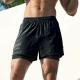 Men'S 2 In1 Gym Shorts Workout Sports Nonwoven With Zip Pockets