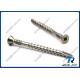 304/316 Stainless Square Trim Head Double Thread Deck Screws w/ 4 Nibs, Type 17