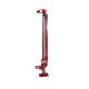 Heavy Duty Steel Lifting Jack with Safety Overload System Red/Blue Painted Chrome Surface