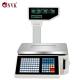 2020 Label Bill Printing Digital Barcode Scale for Supermarket