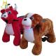 Hansel  amusement park coin operated stuffed electric ride on animals