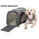 Sturdy Deluxe Pet Travel Carrier Airline Approved Cat Carrier Bag With Mesh Windows