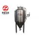 Side Manhole 500l Ss Conical Fermenter , Bright Polished Beer Fermenting Vessel