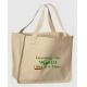 Handmade Recyclable Cotton Shopping Bags , cotton tote bag With Silk screen printing